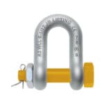 d shaped forged chain shackle with bolt pin ksa