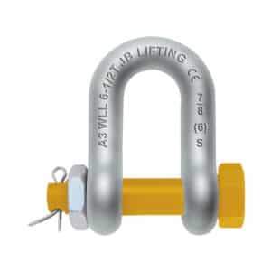 d shaped forged chain shackle with bolt pin ksa
