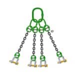 four leg chain sling with d type shackle with bolt pin manufacturer in Saudi arabia ksa
