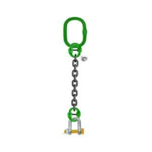 ONE LEG CHAIN SLING WITH D-SHAPED SHACKLE NUT & BOLT TYPE