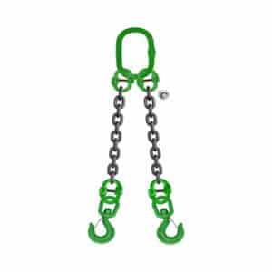 TWO LEG BRIDLE CHAIN SLING WITH SWIVEL SLING HOOK