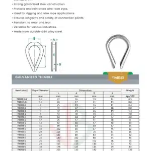 galvanized thimble 3 galvanized-thimble-datasheet-in-saudi-arabia