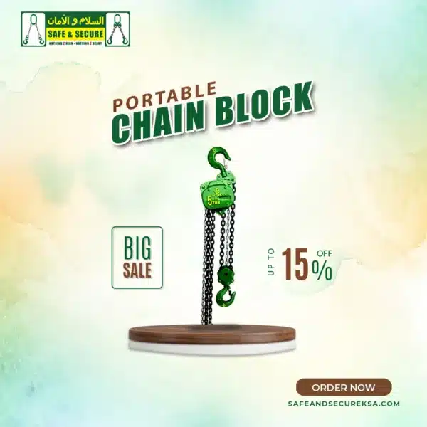 manual hand operated portable chain block hoist pulley in saudi arabia