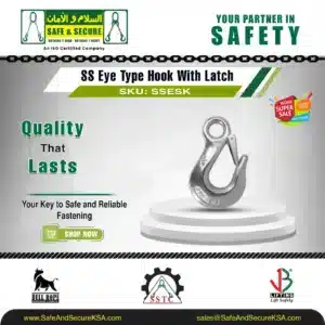 ss eye type hook with latch in saudi arabia