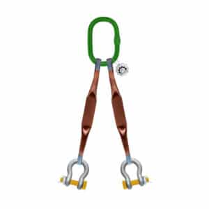 TWO LEG WEB SLING WITH BOW SHACKLE BOLT PIN
