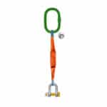 one leg web sling with d shaped shackle bolt pin ksa