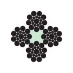 4X19S (1-9-9) + FC STEEL WIRE ROPE