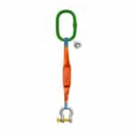 one leg web sling with bow shaped shackle screw pin ksa
