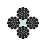 4x26WS (10-5+5-5-1) + FC STEEL WIRE ROPE