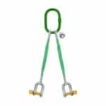 Two Leg Web Sling With D Shaped Shackle Screw Pin
