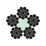 5X19 S (1-9-9)+FC STEEL WIRE ROPES