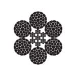 6X36WS(14-7+7-7-1) - K+ IWRC STEEL WIRE ROPE