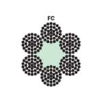 6X37M (18/12/6-1) - FC STEEL WIRE ROPE