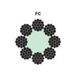 8x19W (6+6-6-1)+FC STEEL WIRE ROPE