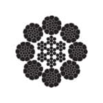 K-8x26WS (10-5+5-5-1)+IWRC STEEL WIRE ROPE