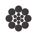 K-8X31WS (1-6-6+6-12)+WRC STEEL WIRE ROPE