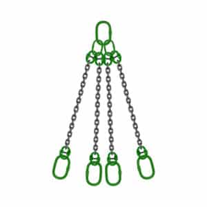 FOUR LEG CHAIN SLING END FITTING WITH MASTERLINK