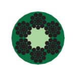 6X19S (9-9-1)+FC-PVF STEEL WIRE ROPE