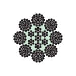 8X26WS (10-5+5-5-1)+IWRC STEEL WIRE ROPE