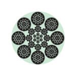 K-8X37SF (12-12-6F-6-1)+IWRC-PVF STEEL WIRE ROPE