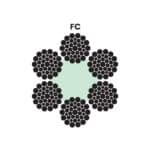 6X31SW (1-6-6+6-12)+FC STEEL WIRE ROPE