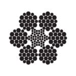 6X19W (1-6-6+6)+IWRC STEEL WIRE ROPE