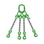 four leg chain sling with eye self locking hook ksa