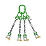 four leg chain sling with d-shaped shackle screw pin dammam ksa