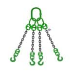 FOUR LEG CHAIN SLING WITH SWIVEL SLING HOOK