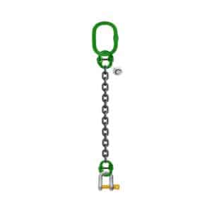 ONE LEG CHAIN SLING WITH DEE-SHAPED SHACKLE SCREW PIN