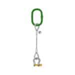 ONE LEG STEEL WIRE ROPE SLING WITH BOW-SHAPED SHACKLE SCREW PIN