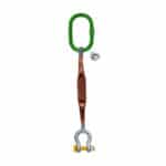 one leg web sling with bow shaped shackle bolt pin ksa