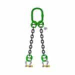 TWO LEG BRIDLE CHAIN SLING WITH BOW-SHAPED SHACKLE SCREW PIN