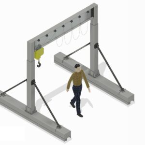 SINGLE GIRDER GANTRY CRANE