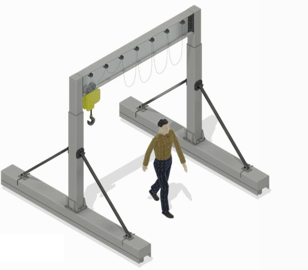 SINGLE GIRDER GANTRY CRANE