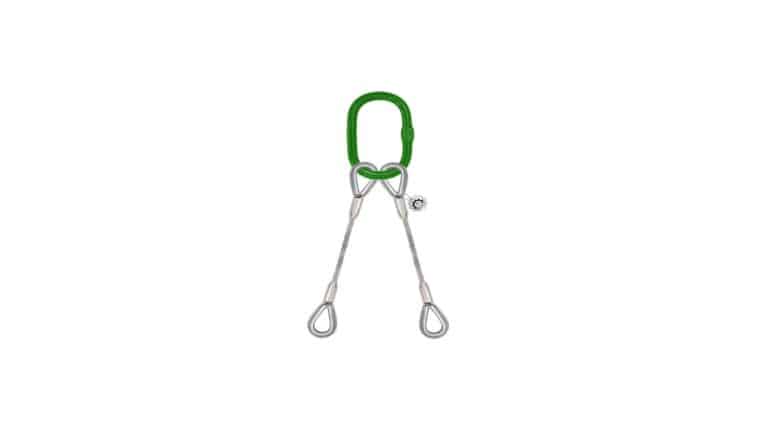 Ultimate Durability: Wire Rope Bridle Sling with Thimble Eyes and Master Link