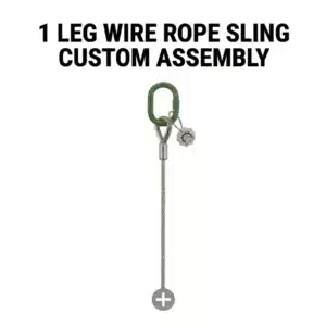 1 leg steel wire rope sling in saudi arabia by sstc