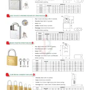 brass painted iron padlock 3 nickle-plated-square-key-iron-padlock-datasheet-saudi-arabia
