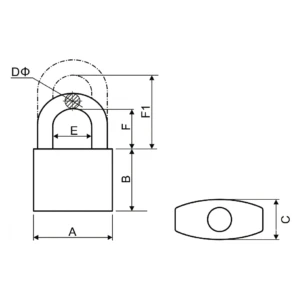 brass painted iron padlock 2 brass-painted-iron-padlock-diagram-ksa'