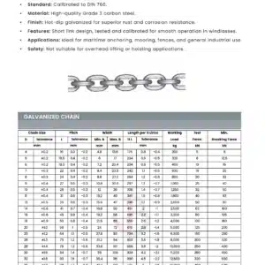 galvanized chain 2 galvanized-chain-datasheet